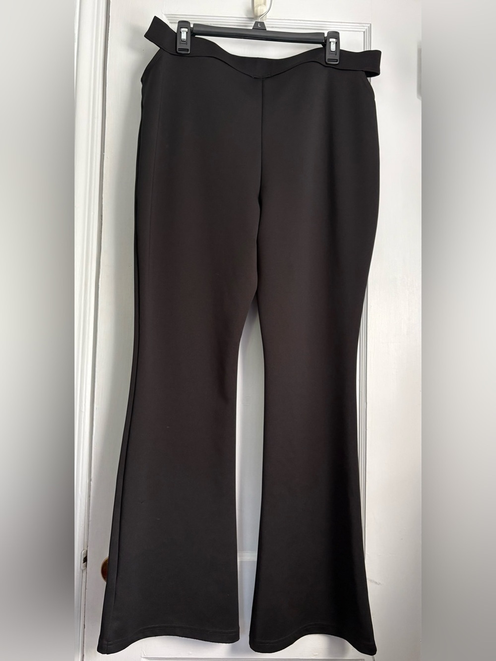 Wild Fable Black High-Waisted Flare Leg classic Stretch Knit Pants, Sz: XXL